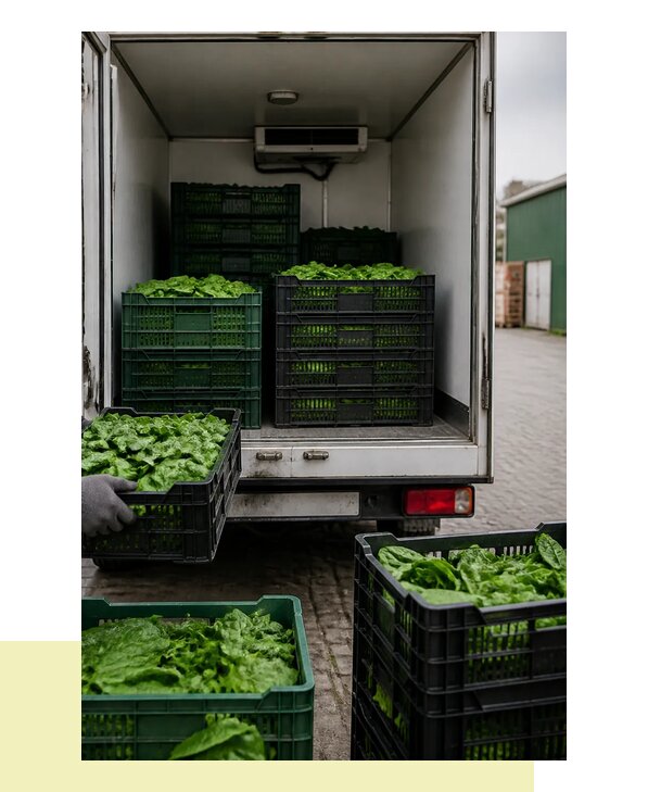 Перевозка шпината в Кунгур с сохранением свежести продукции